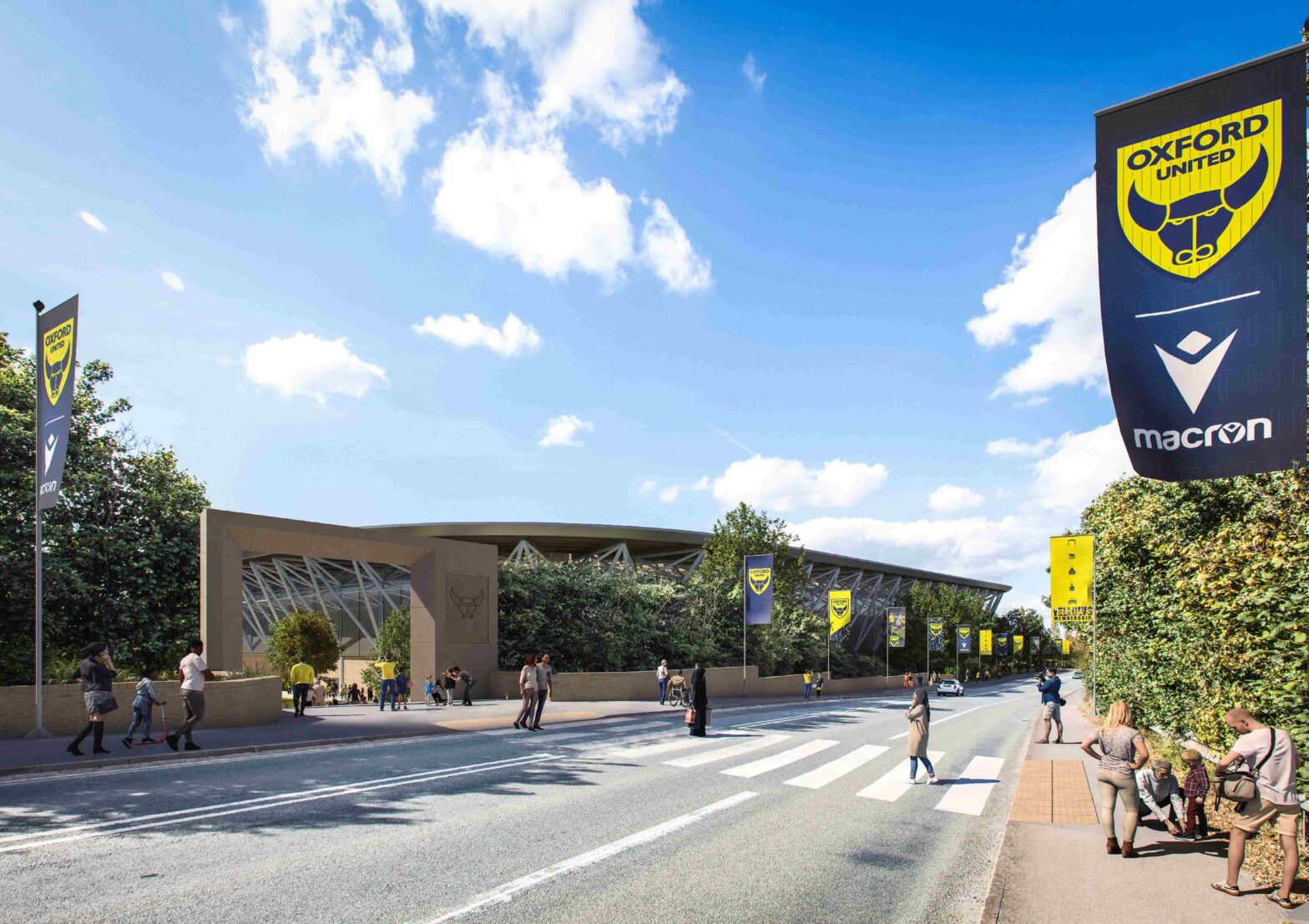 Oxford United's new sustainable all -electricity stadium
