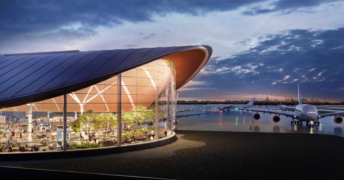 Concourse D of Som am Chicago O'Hare Airport begins with the construction