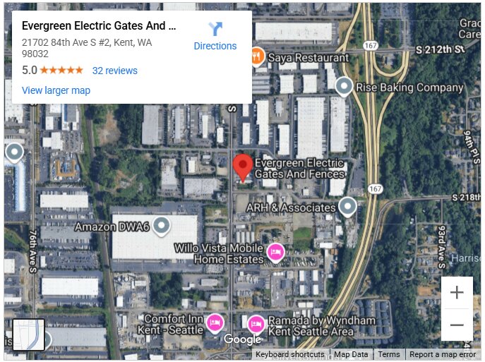 Evergreen electrical gates and fences