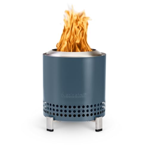 Solo -oven mesa XL, 7 inch table fire pit with stand -smokeless, stainless steel fire station for camping, outdoor & amp; Terrace burning or pellet portable campfire, £ 2.3, water