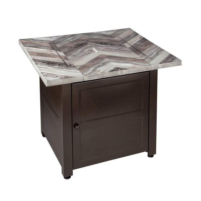 Endless summer Duval from endless summer, 30" Quadratical LP gas outdoors with art wood Chevron Mantel & AMP; Reviews | Wayfair