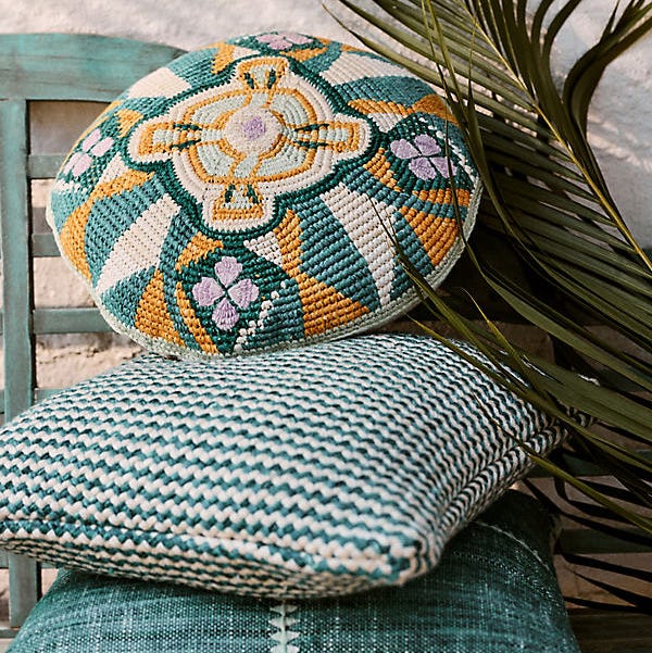 Jamea woven geometric inner/outer pillow