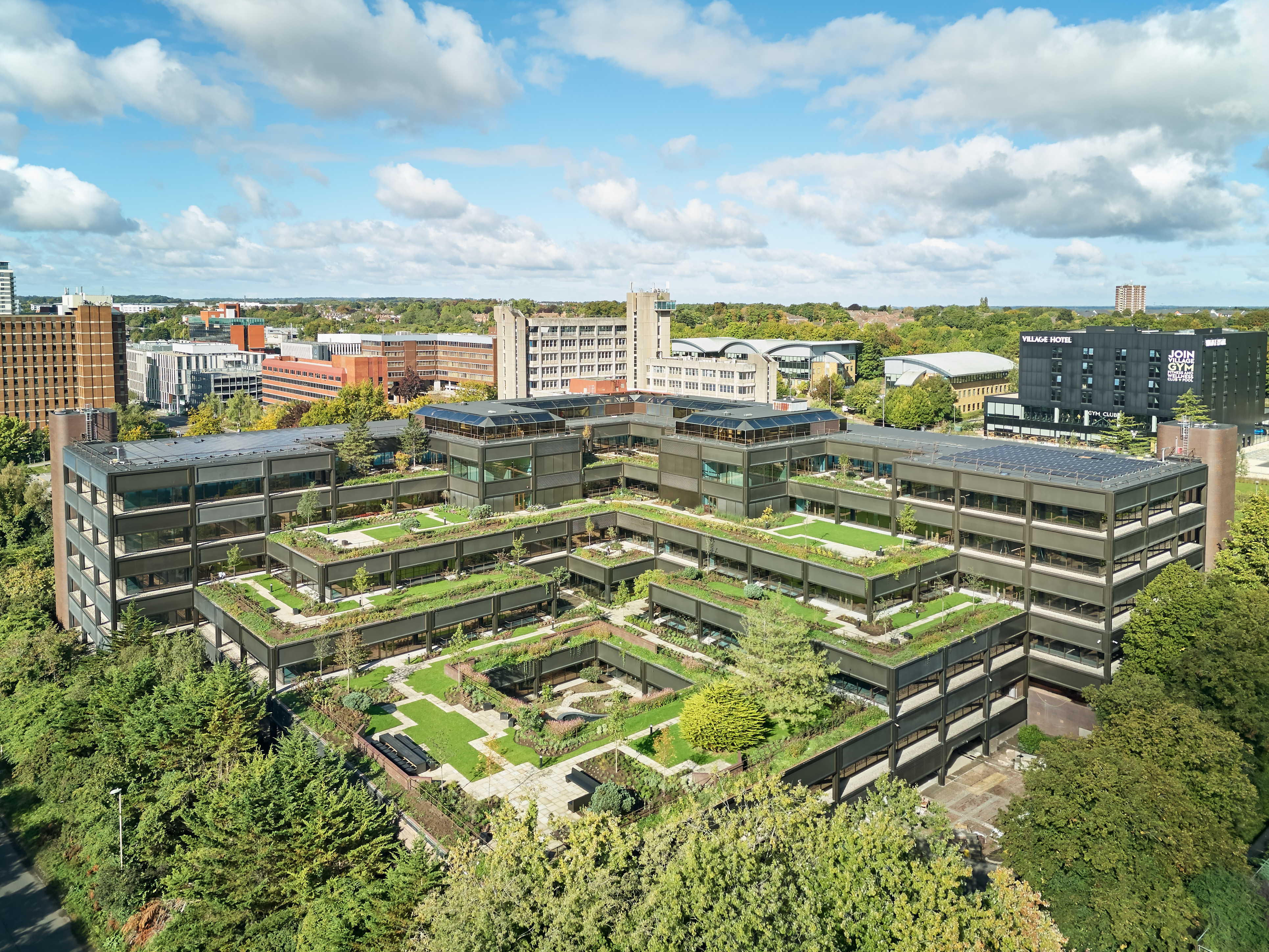 Knight Stokoe plant, a brutalist garden that was revived in Basingstoke with cascading terraces