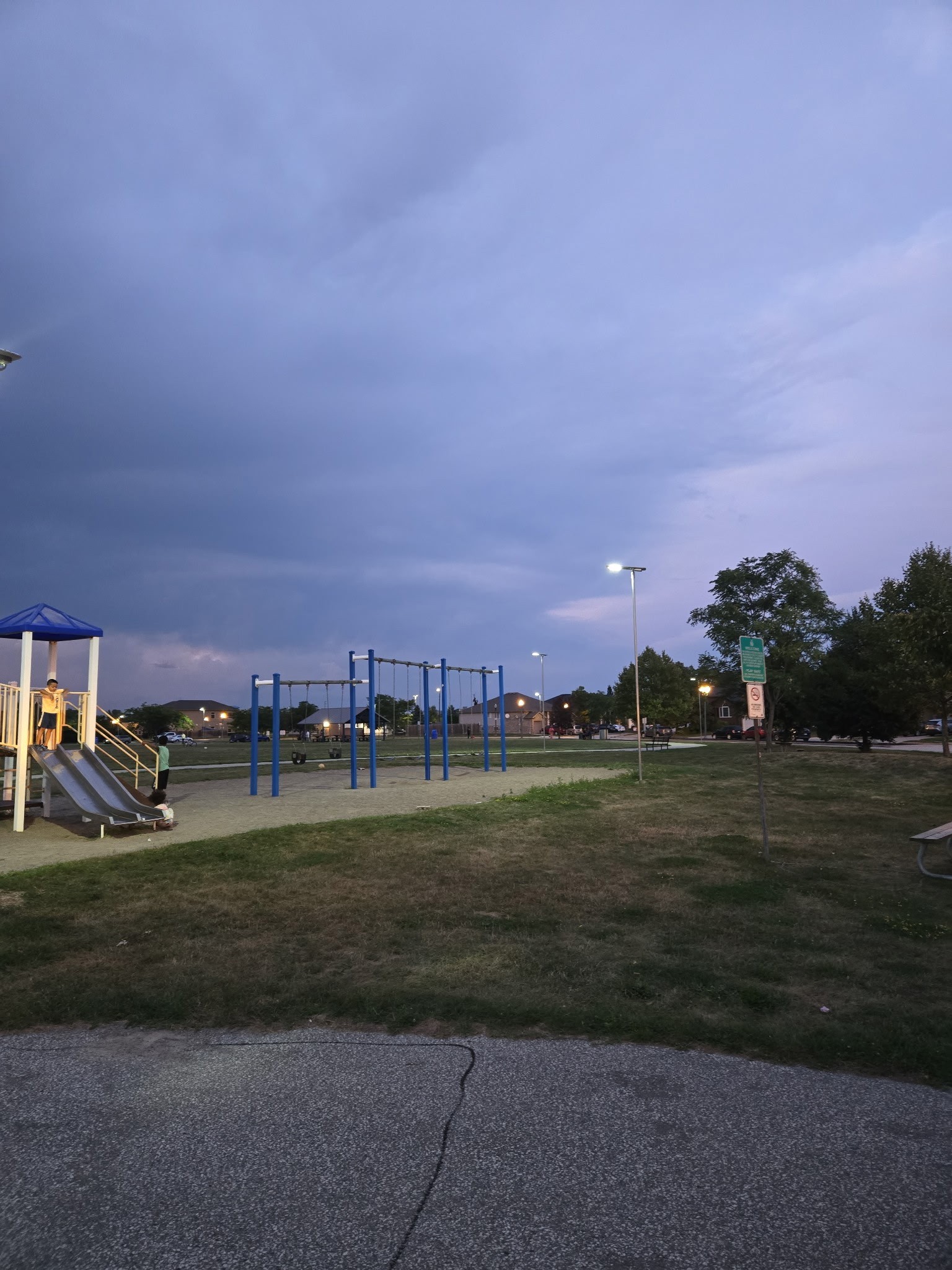 New solar lights in Wildwood Park