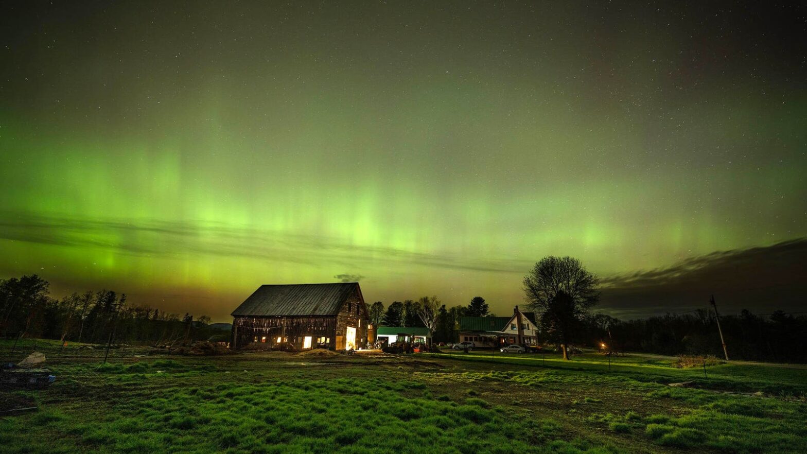 The northern lights could be visible on Sunday - here they can appear