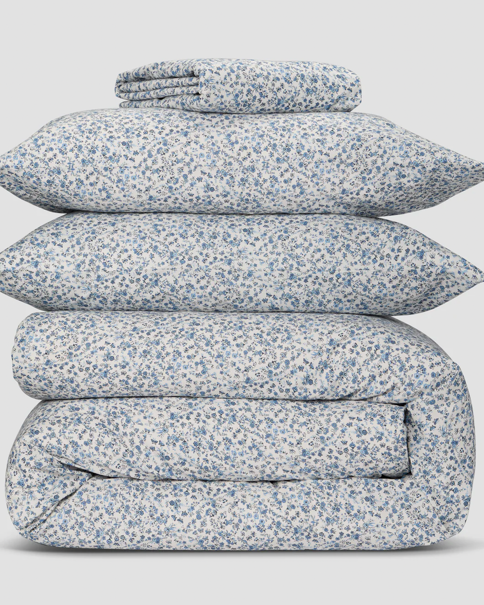 Mini Meadow washed linen bed linen