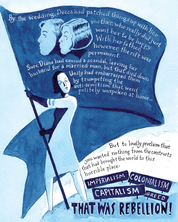 Mimi Pond is the author and artist of graphic history, "Add! The Mitford Sisters and me." (With the kind permission of Drawn & Quarterly)