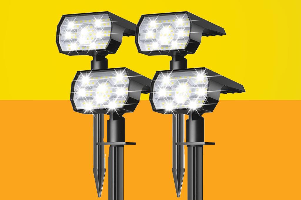 Nymphy Outdoor water-density solar lights, 4-pack is 20% discount