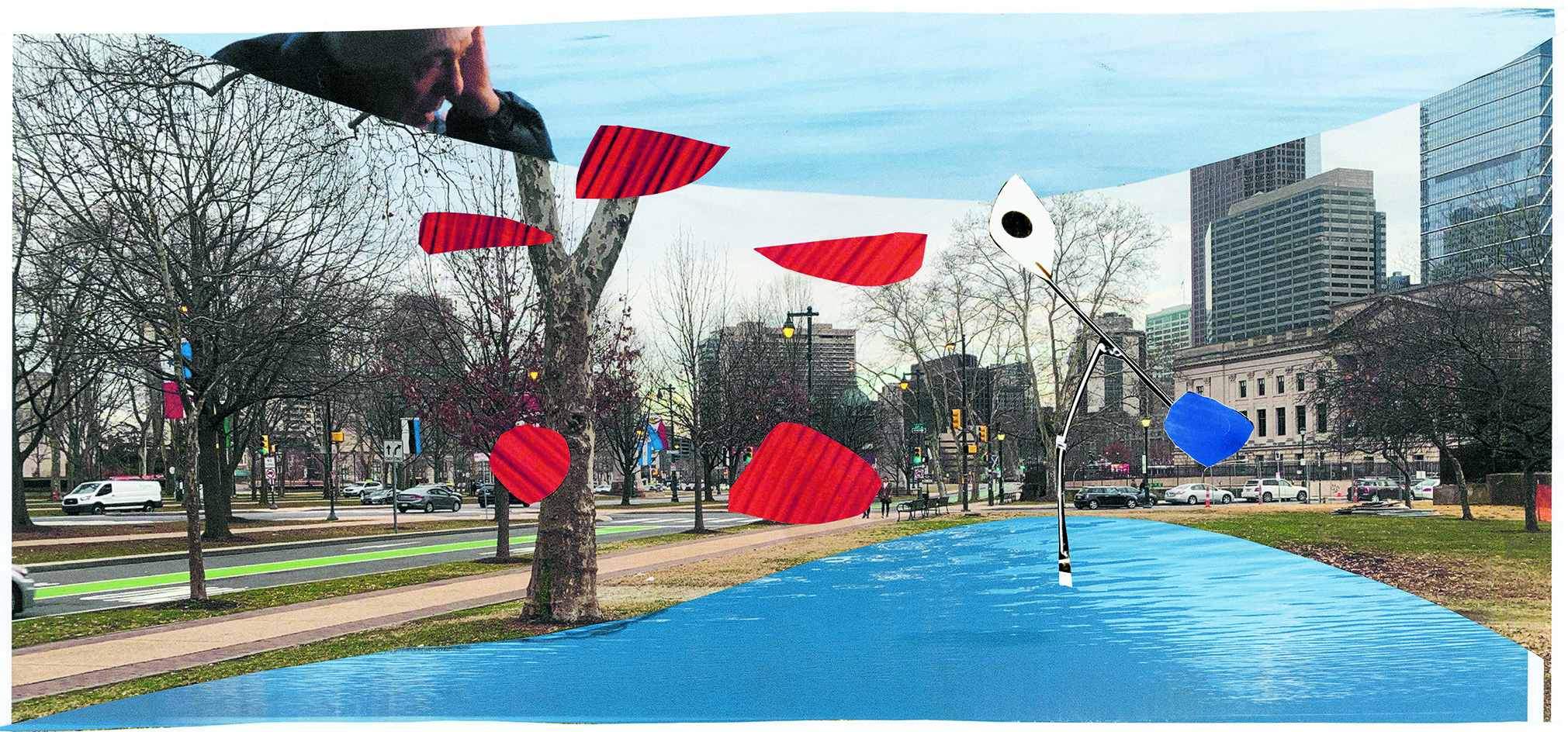 Calder Gardens sketch of Jacques Herzog