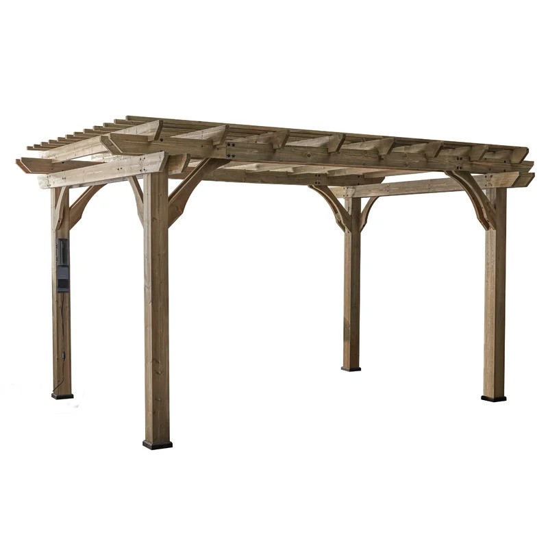 Back yard discovery 14 'x 10' Solid Wood Pergola