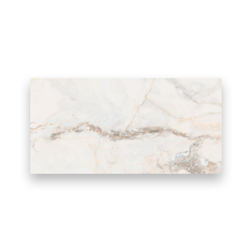 Victorian installation, Bergolo White Marmor Effect tiles