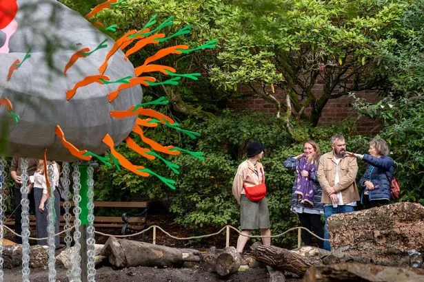 It was unveiled in the park on Saturday 