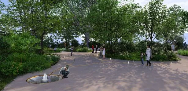 CGI of the proposed water feature (picture) in Tate Britain