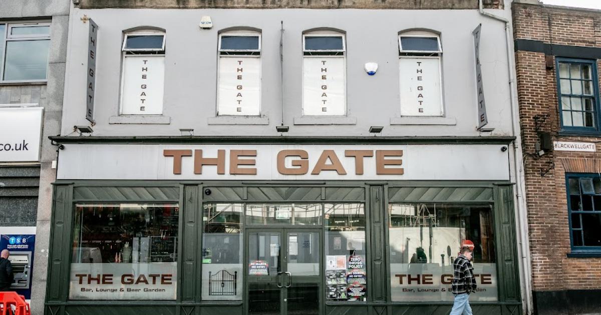 The gate in Darlington Lodges plan for the new lounge bar