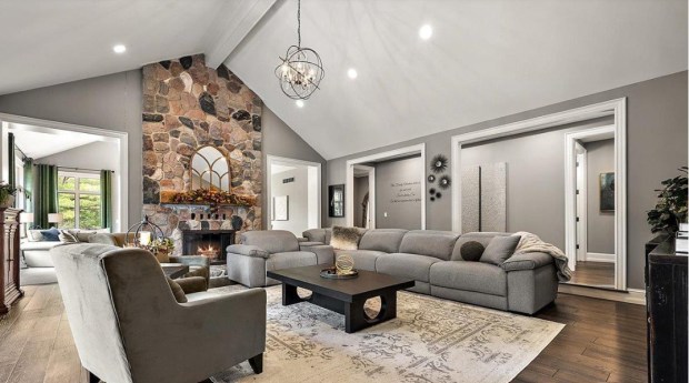 Living room in the home