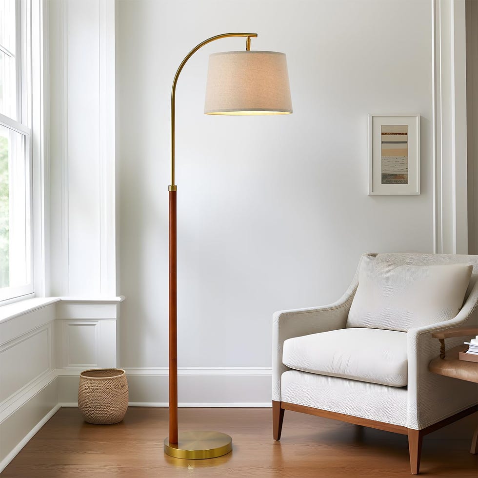 Golden floor lamp Golden floor lamp