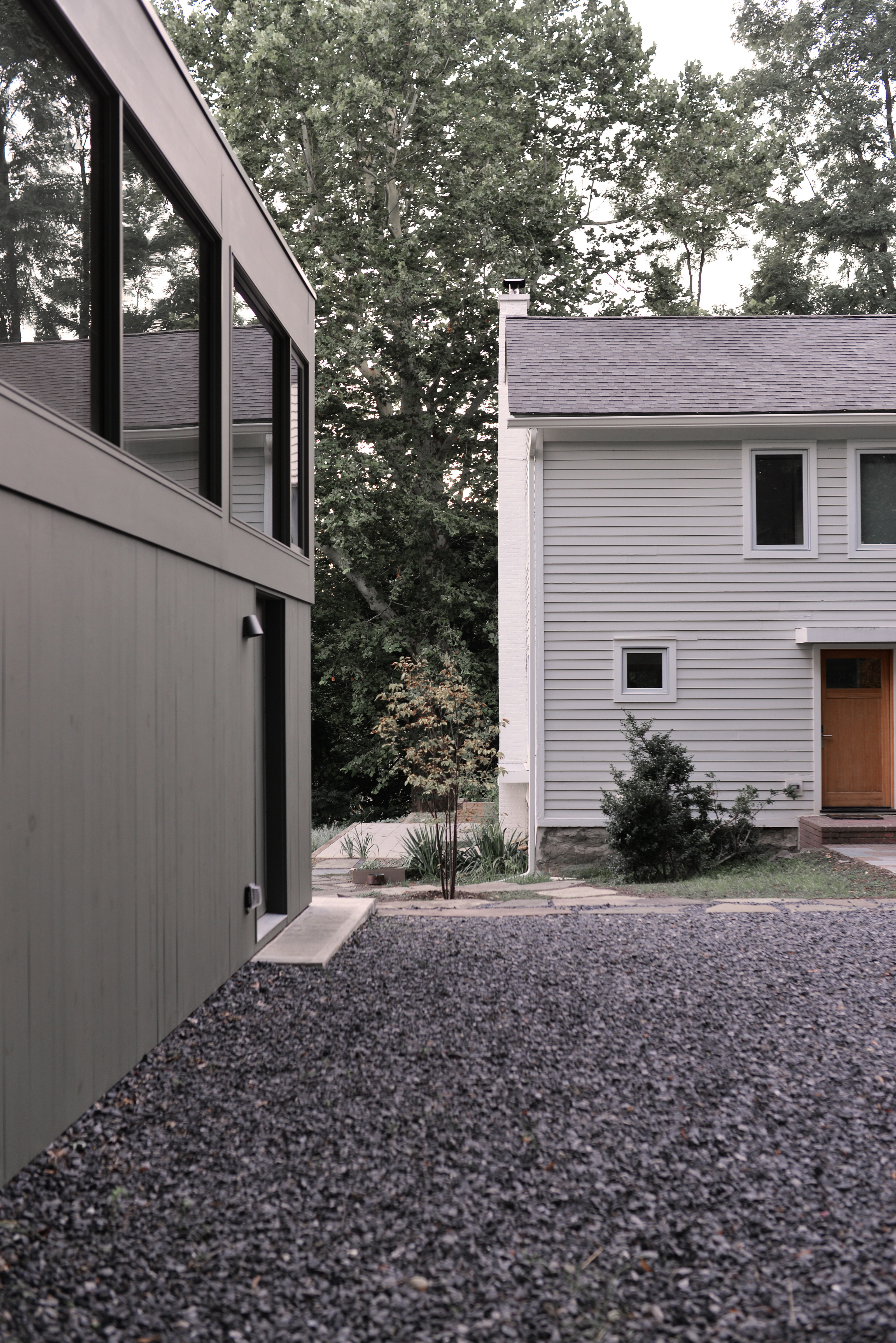 The studio is next to a restored 19th century farmhouse