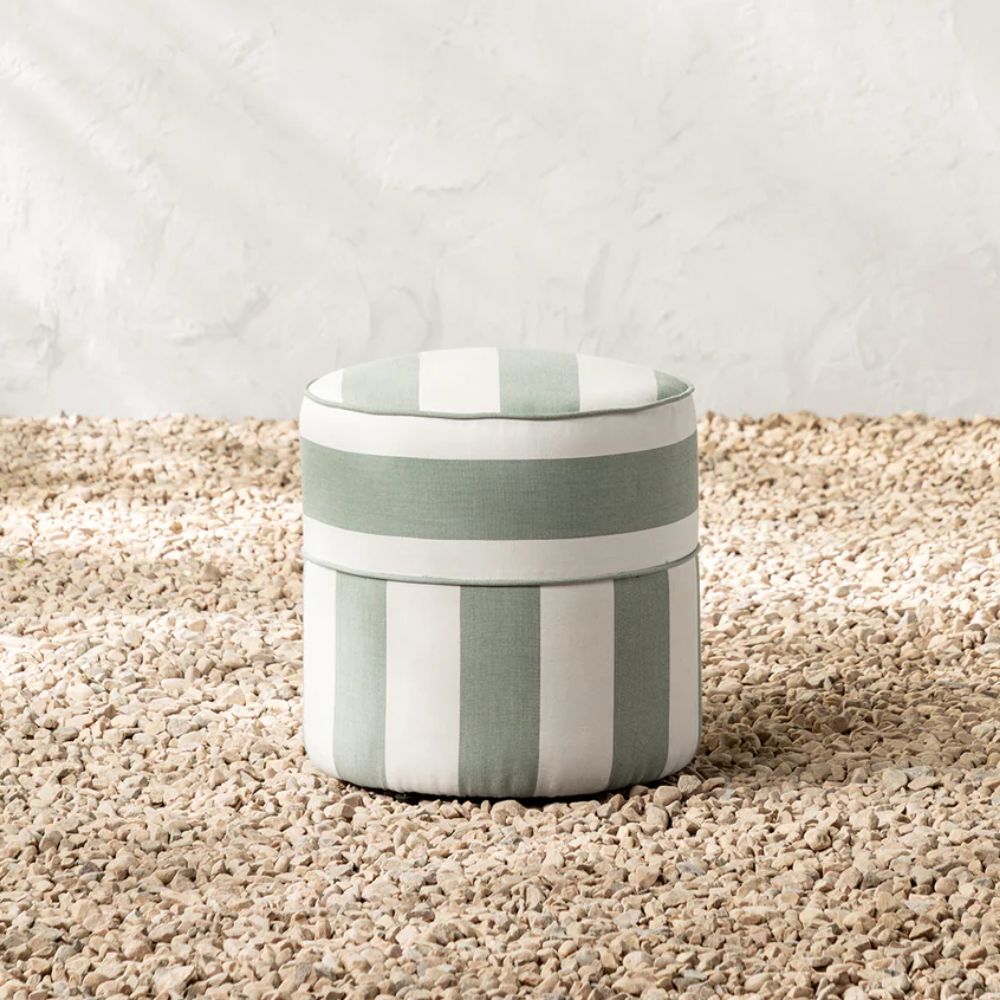 Striped ottoman from Haviland