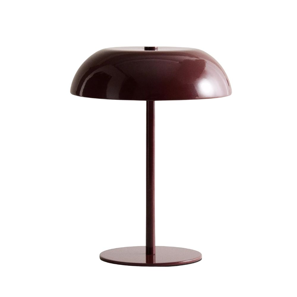 Maroon monochrome touch table lamp
