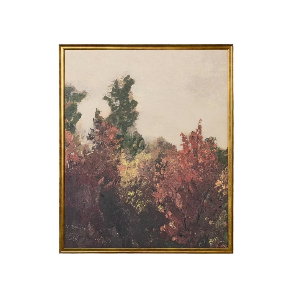 Vertical Autumn Tree Framed Wall Art 