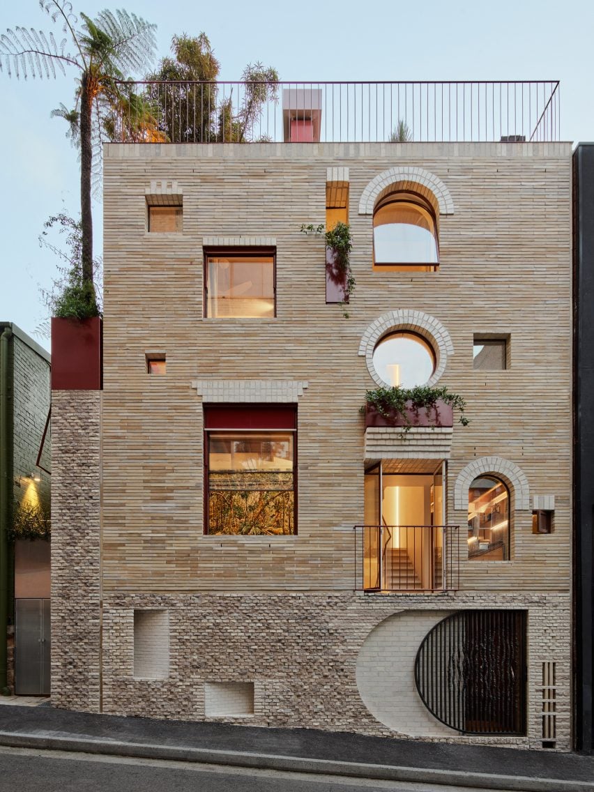 Exterior view of SJB's mixed-use project in Sydney