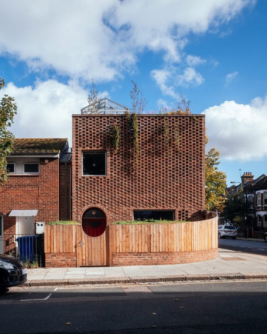 Front view of Peckham House, UK, by Surman Weston