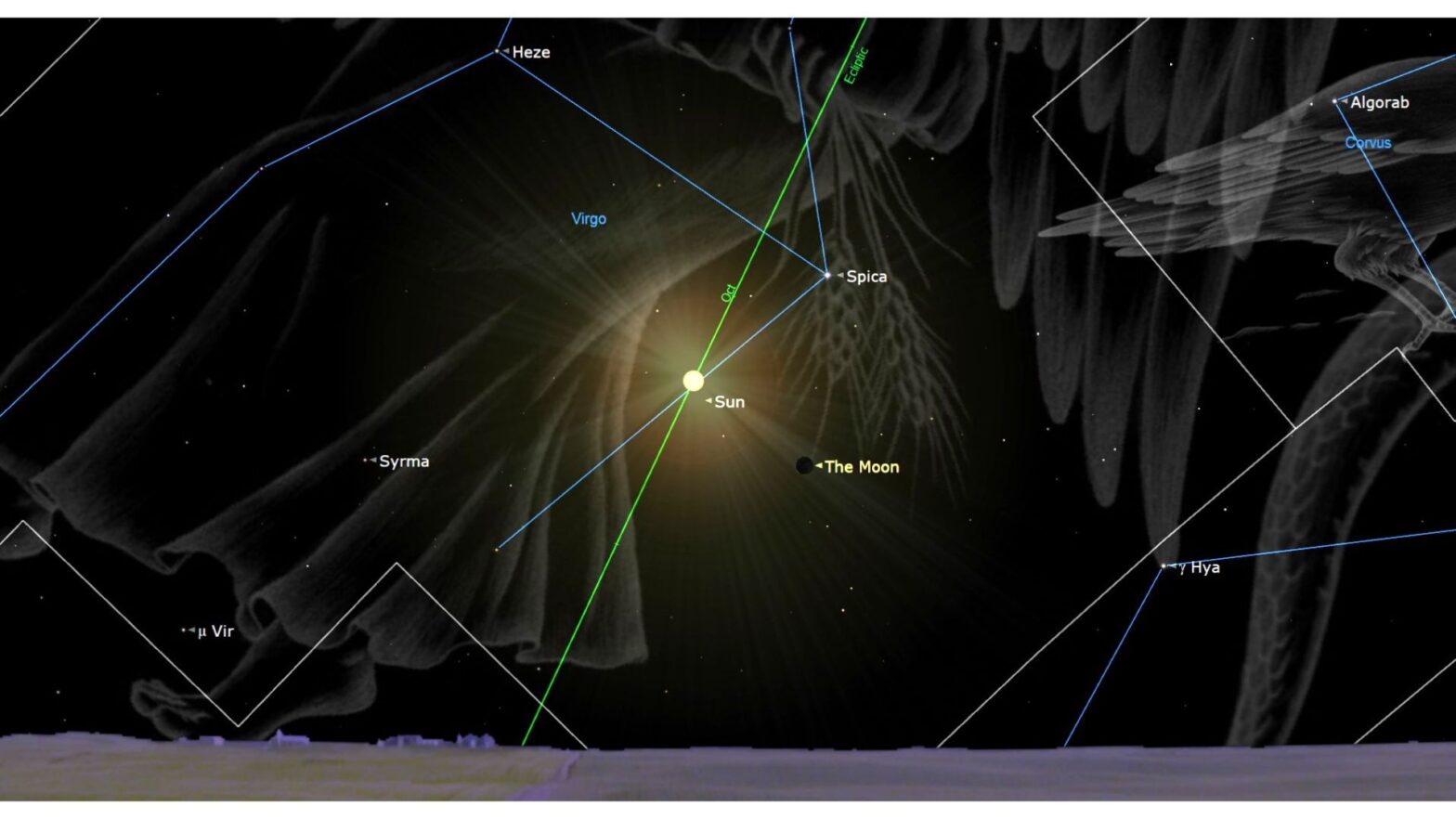 The October 2025 new moon will hide the red star Antares for some lucky stargazers on October 21st