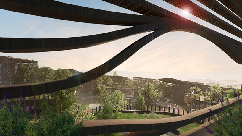 NOA is planning a lush, walkable “Renneria” neighborhood in the Italian Dolomites