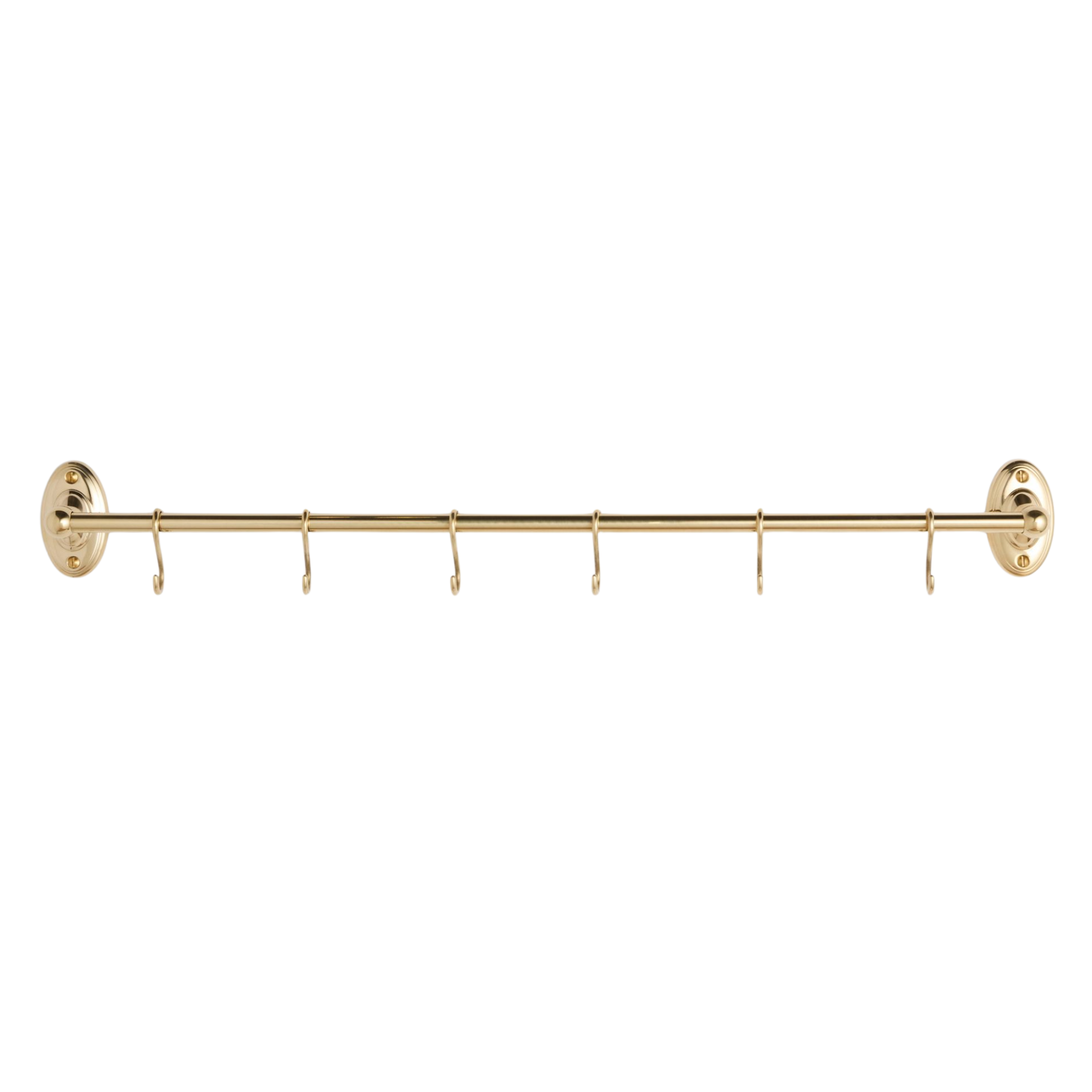 a brass pot stand with hooks for holding pots