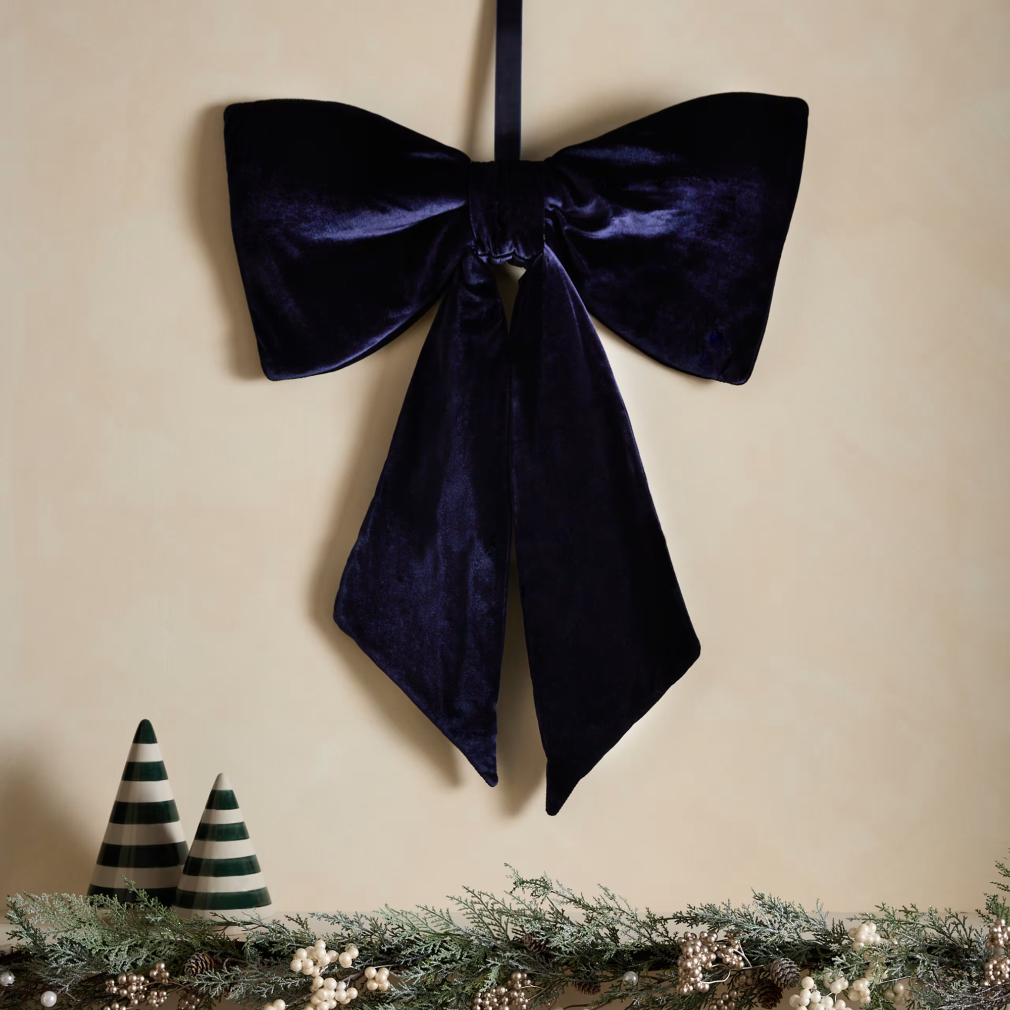 Extra large velvet bow