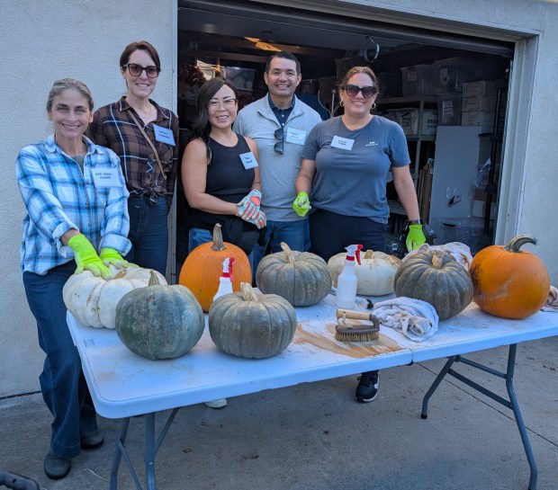 Rancho Santa Fe Foundation Service Day volunteers (left to right)