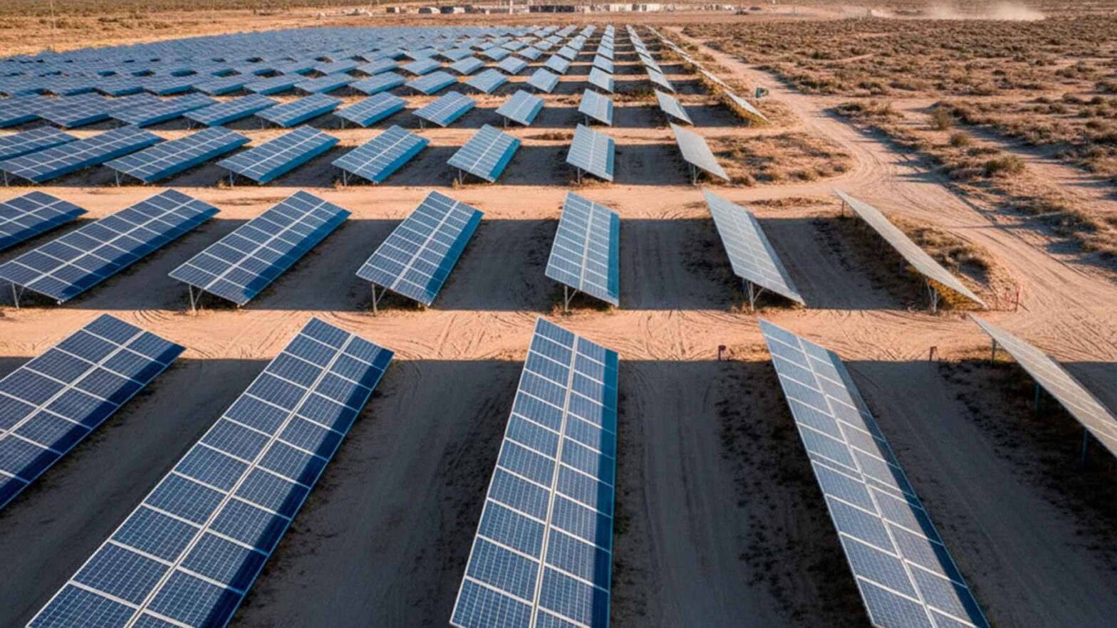 A US state set up 1.4 million solar collectors - you can see how the desert has changed after the installation