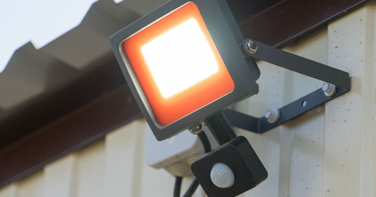 Households have been asked to stop using security lighting on their homes