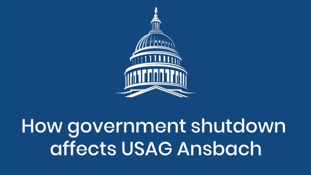 A conclusion in the funds before September 30, 2025 forced parts of the government to close, including some Garrison services and their installations in Ansbach and Illsheim.