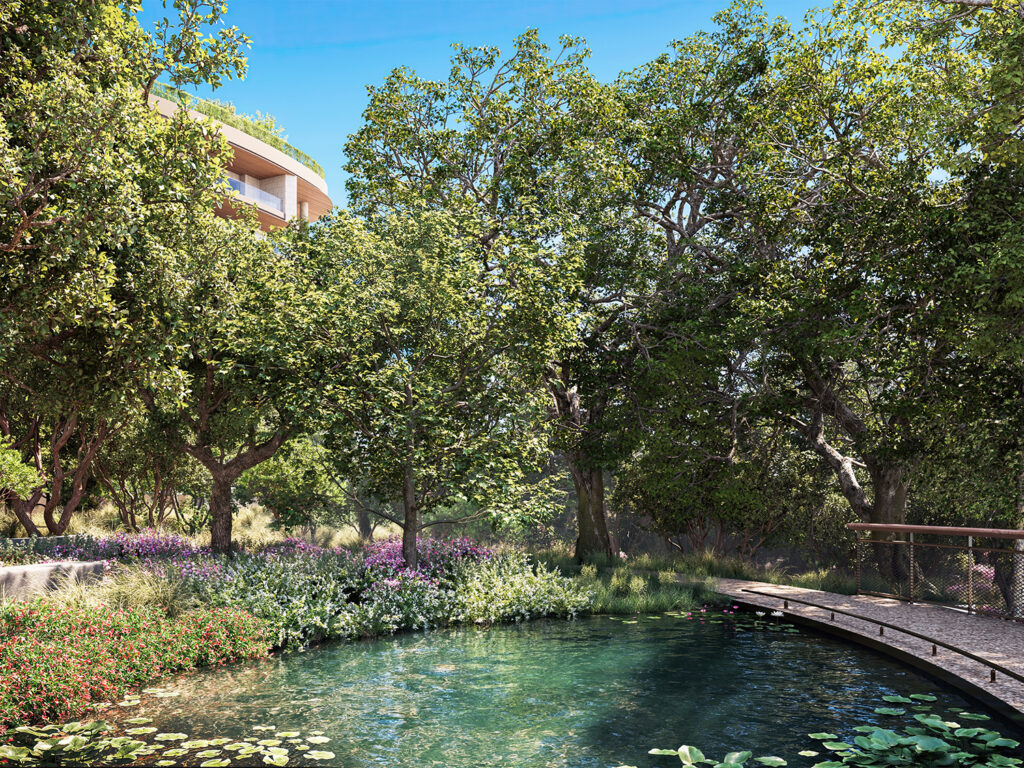 New details for botanical gardens in a Beverly Hills