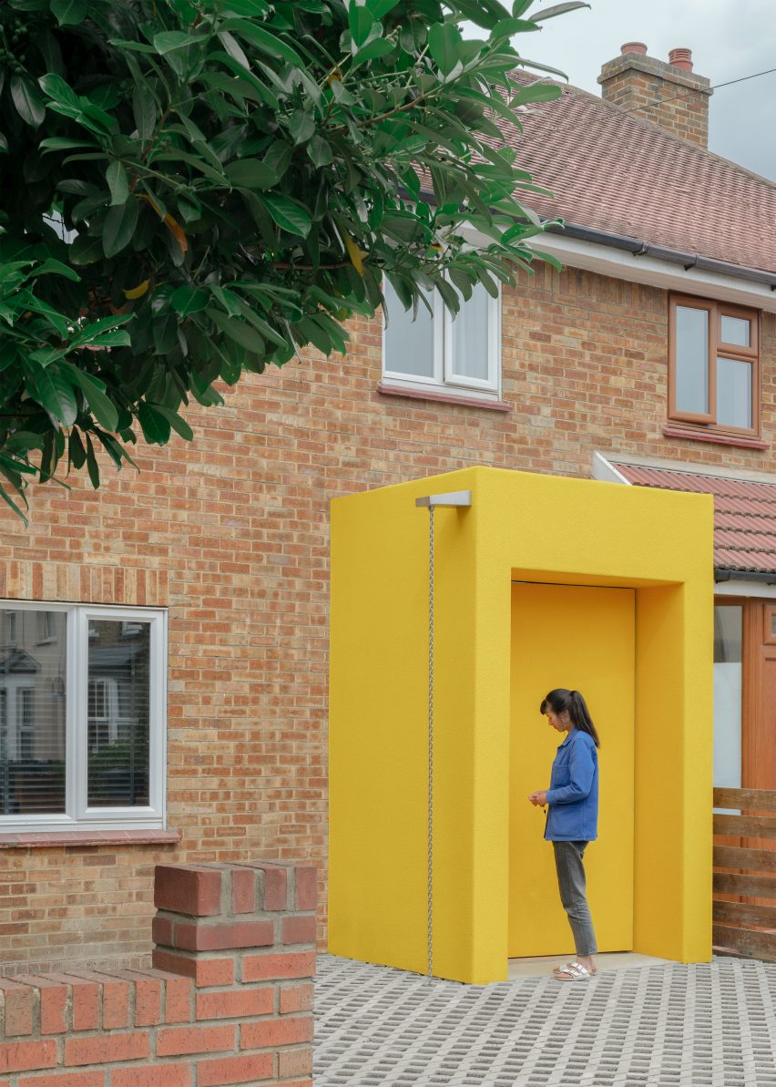 Banana yellow front door