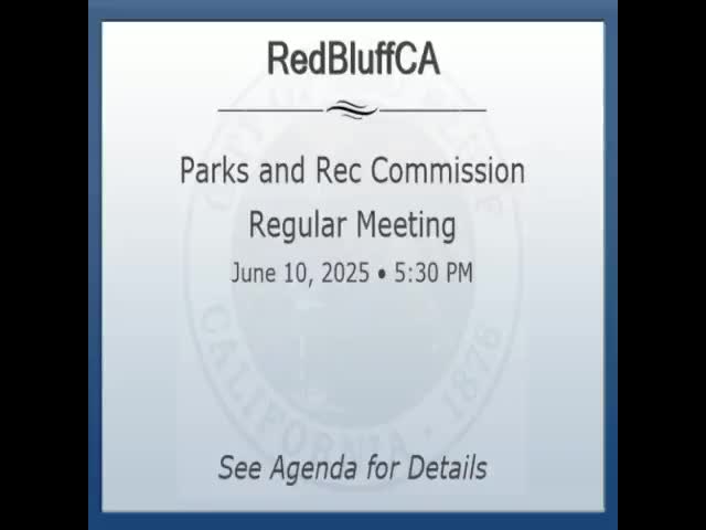 Red Bluff Park staff reports on pool opening, pump repairs and wading pool bid review