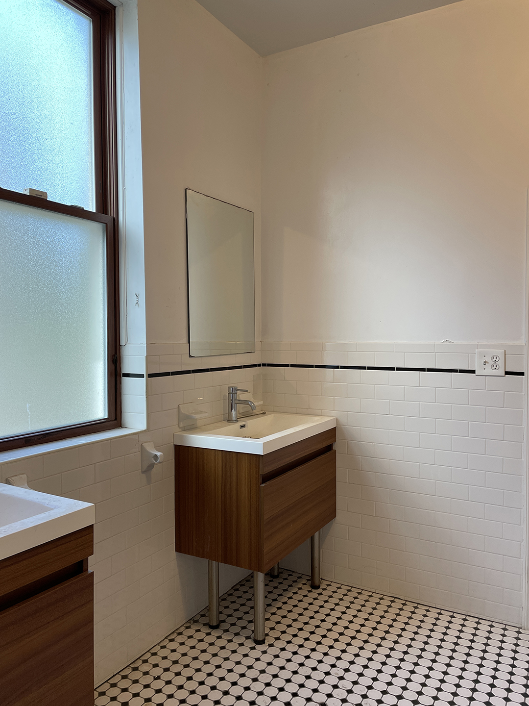 Bathroom with double vanity