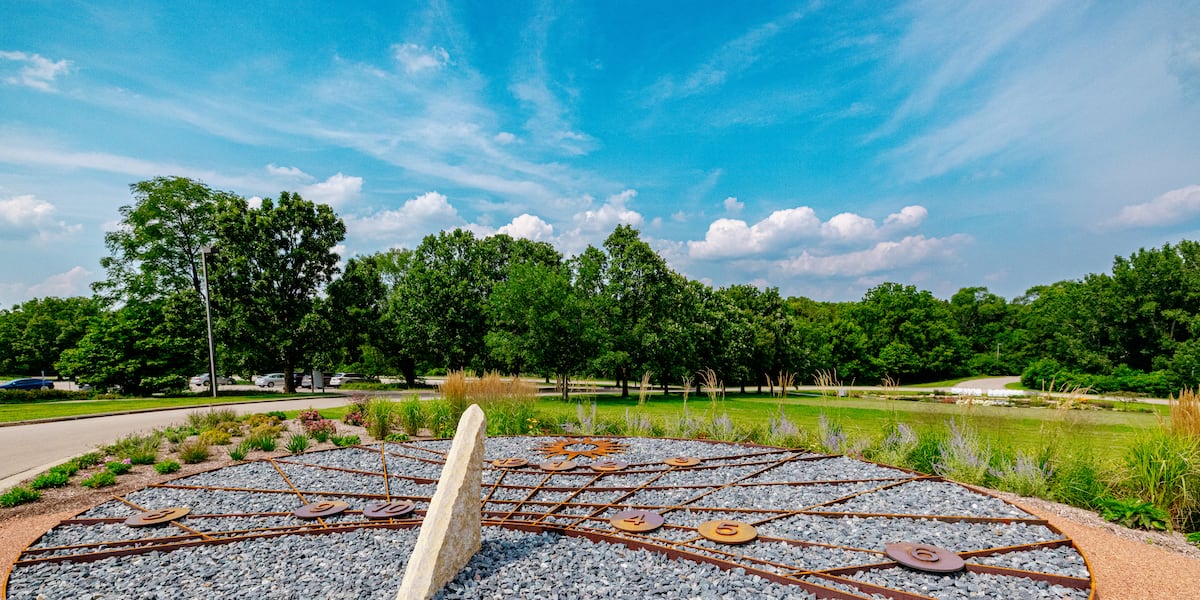 With the introduction of the Harezlak family sundial, Klehm presents dramatic autumn shadows