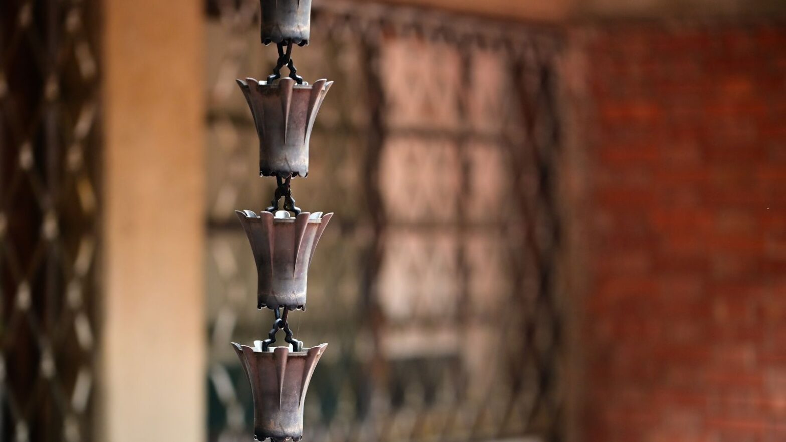This Walmart bird rain chain is a fascinating water feature