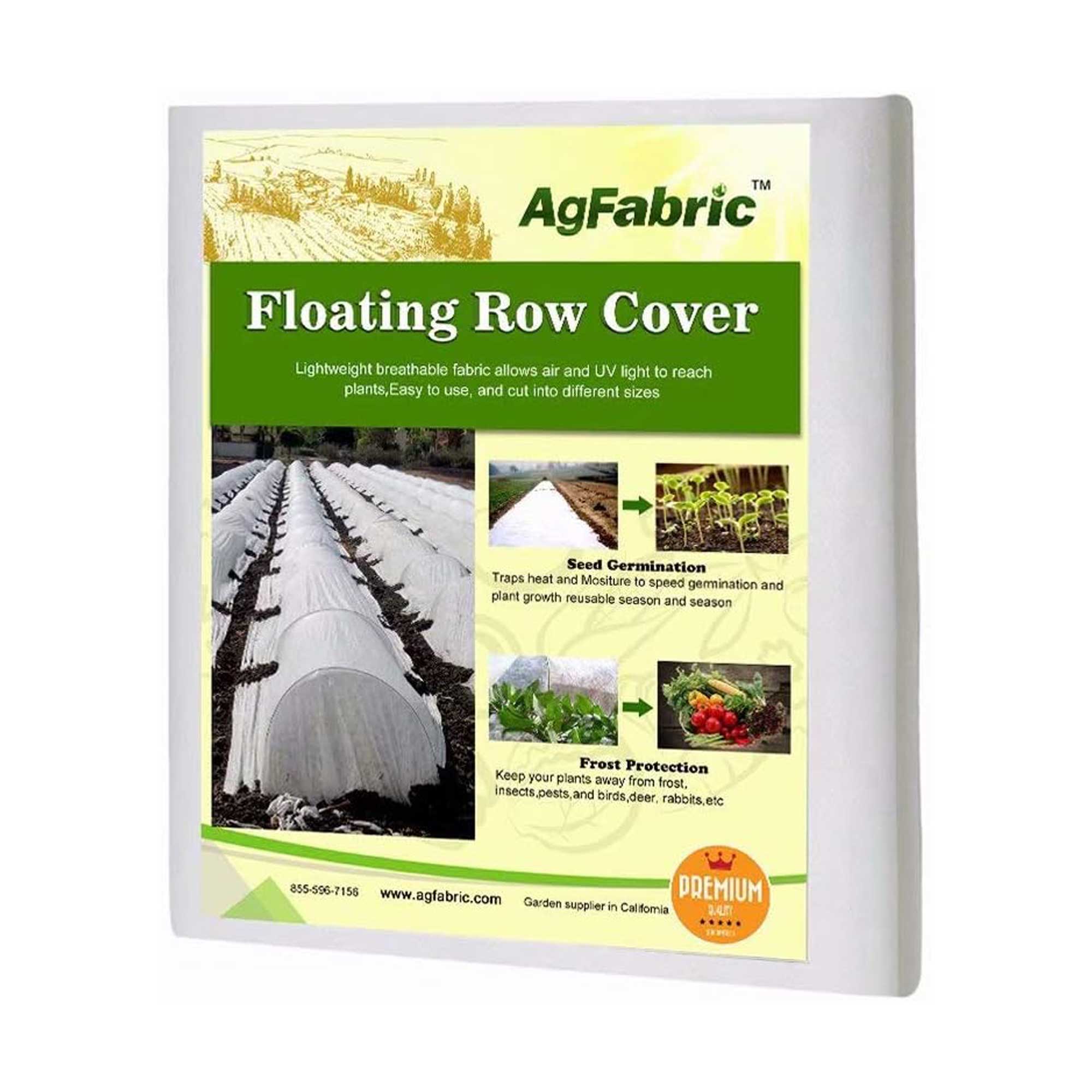 Floating row cover made from AgFabric