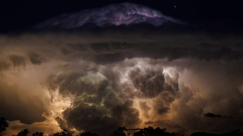 The storms in Queensland were a breathtaking sight.