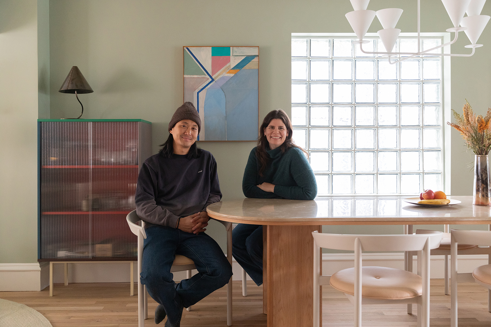 Couple at the dining table
