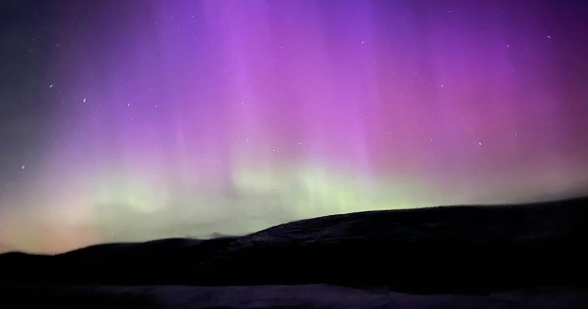 Because of this, there was a rare Northern Lights show in the skies of Wasatch Back