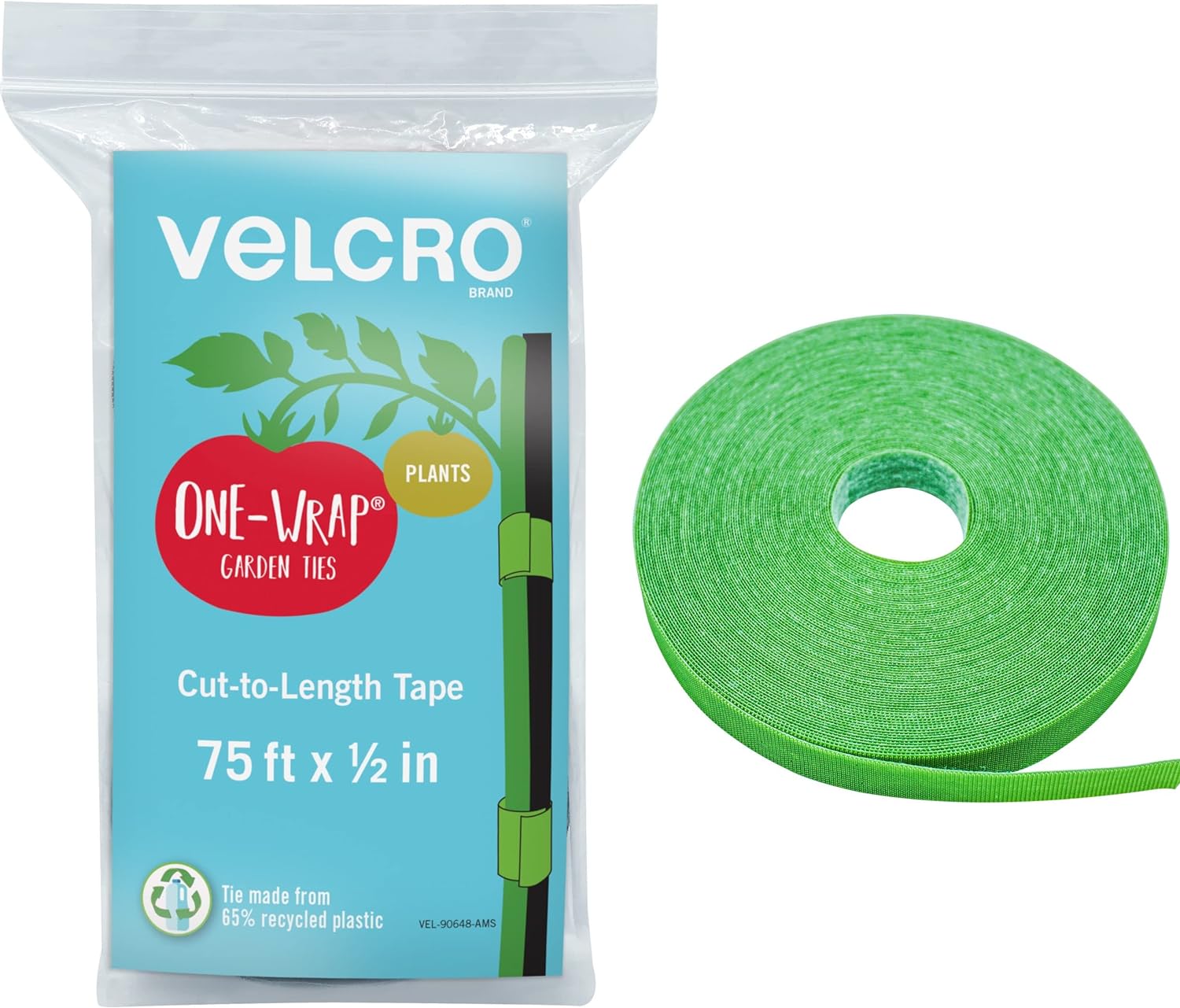 Garden ties with Velcro fastener