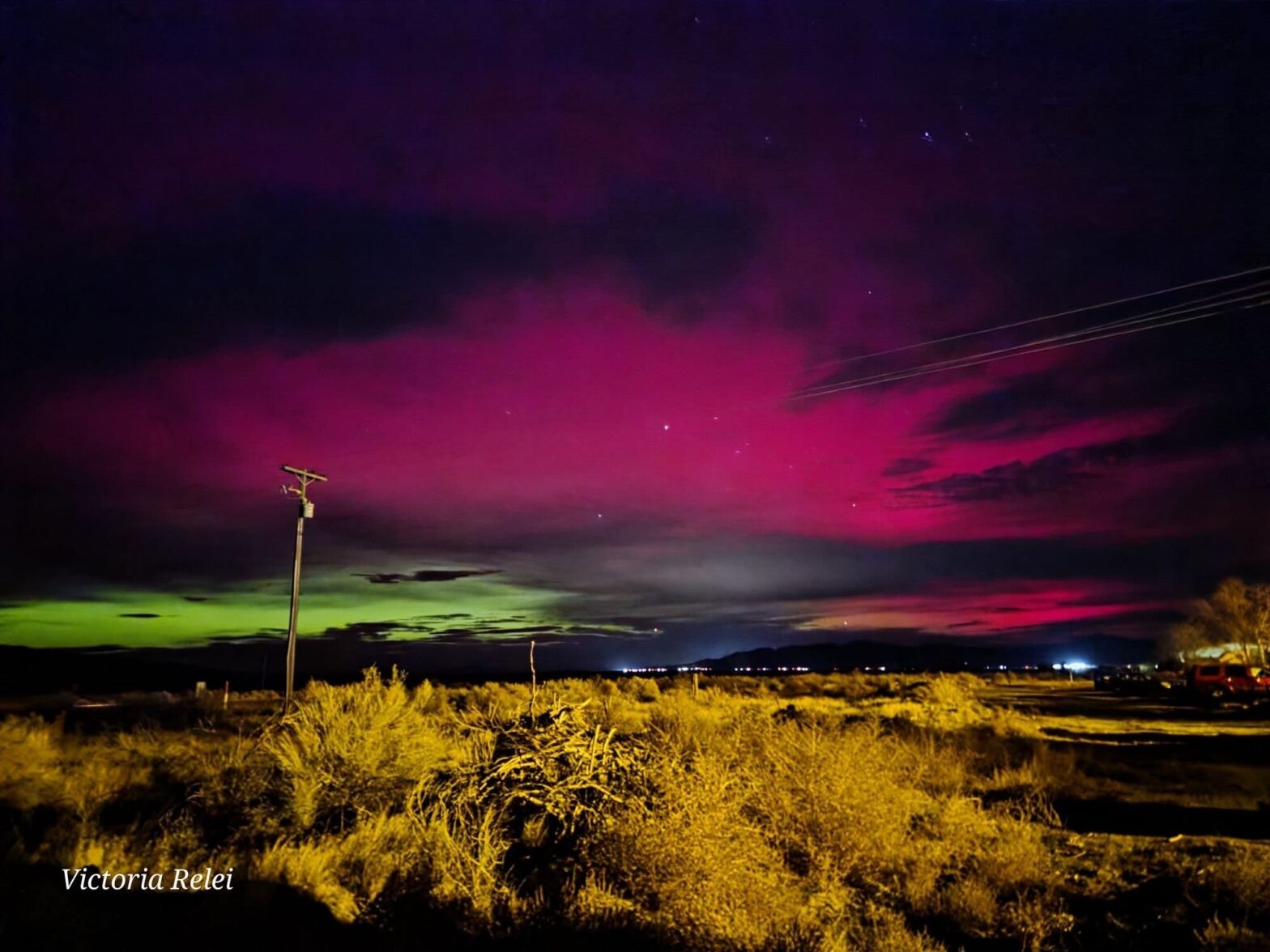 Northern lights dazzle Nevada after powerful solar flare