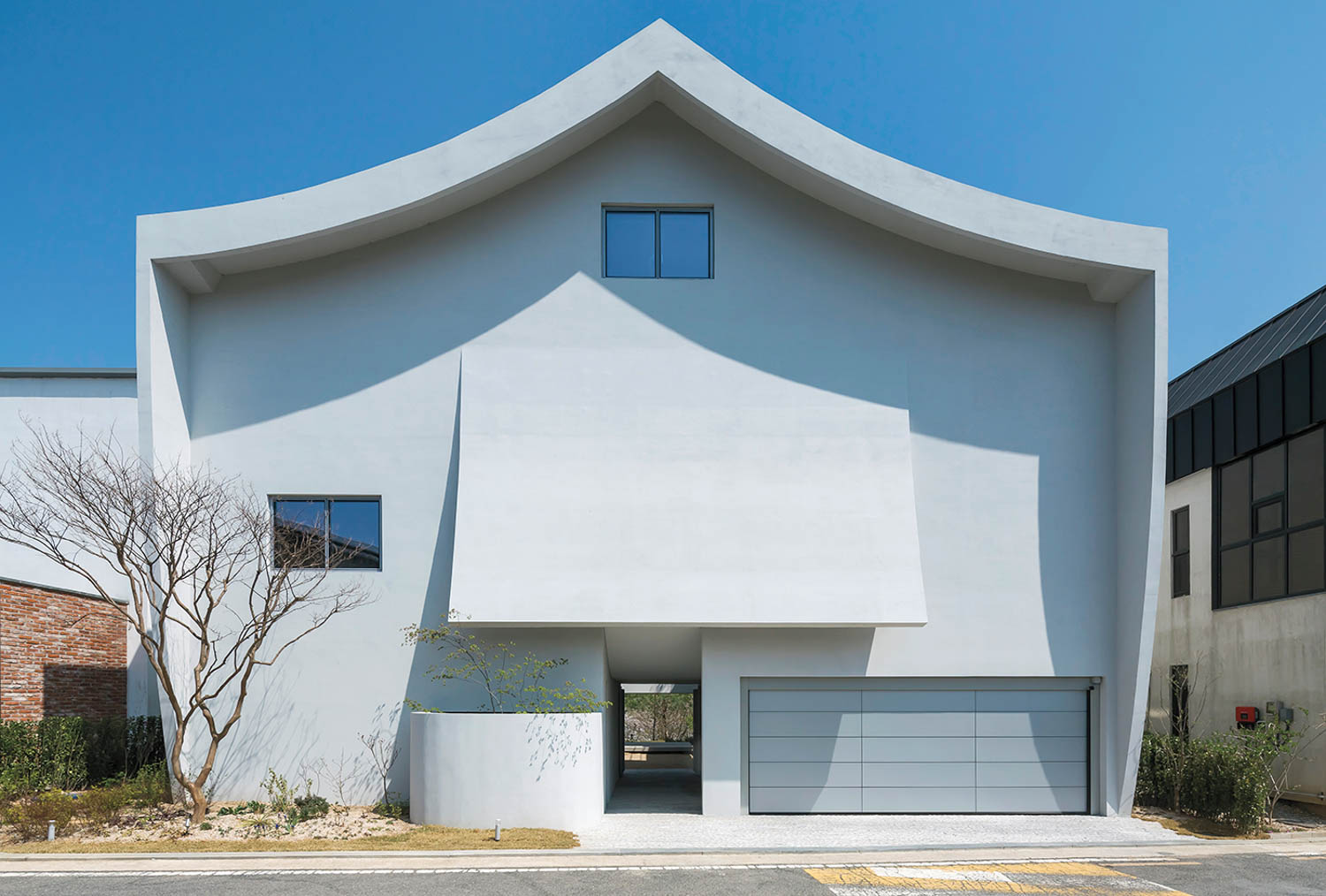 Exterior facade of the house