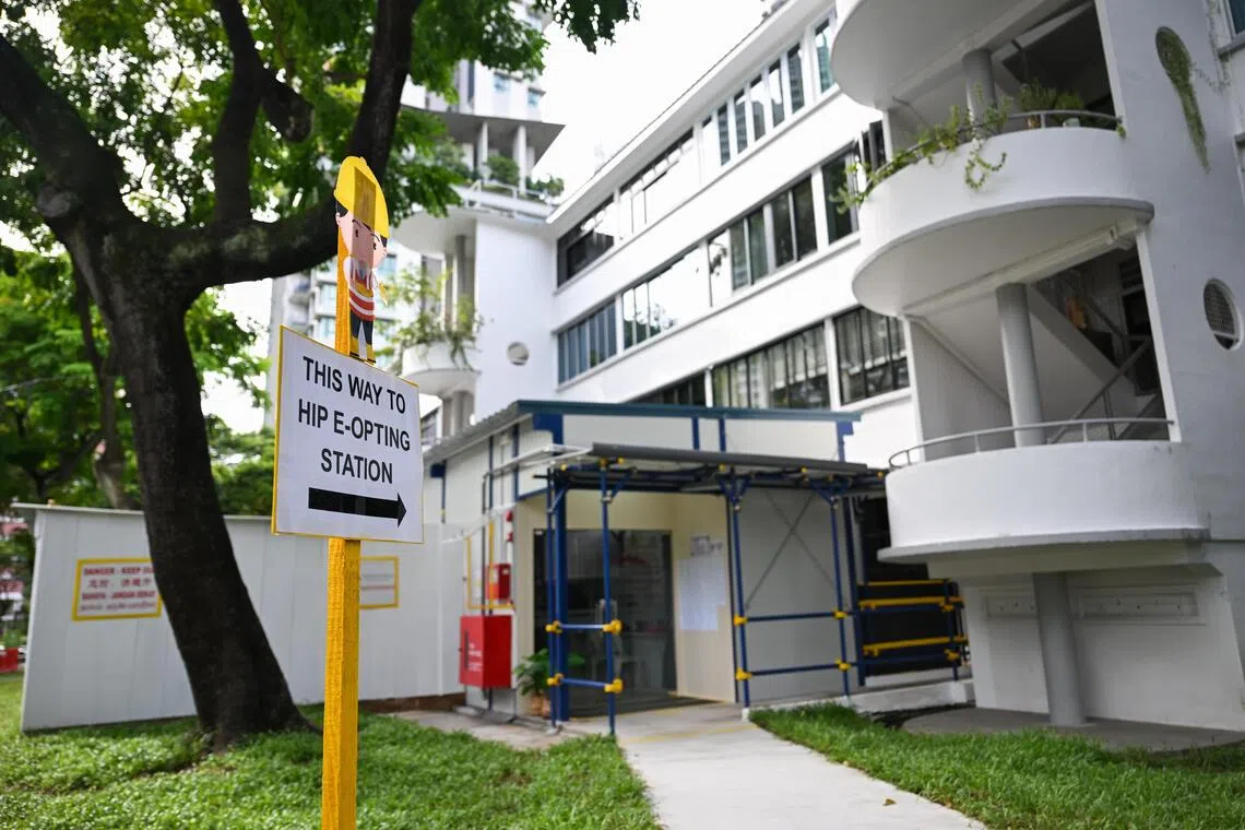 The re-poll included four HDB blocks that had not previously received enough votes for HIP