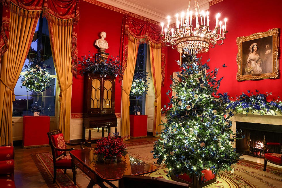 First Lady Melania Trump unveils the White House Christmas decorations for 2025