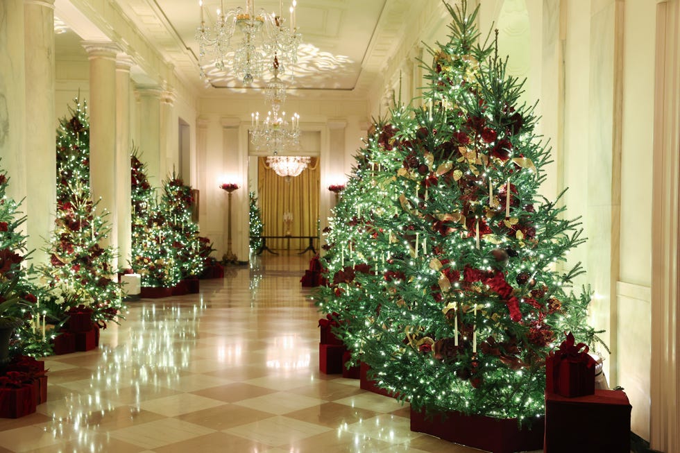 First Lady Melania Trump unveils the White House Christmas decorations for 2025
